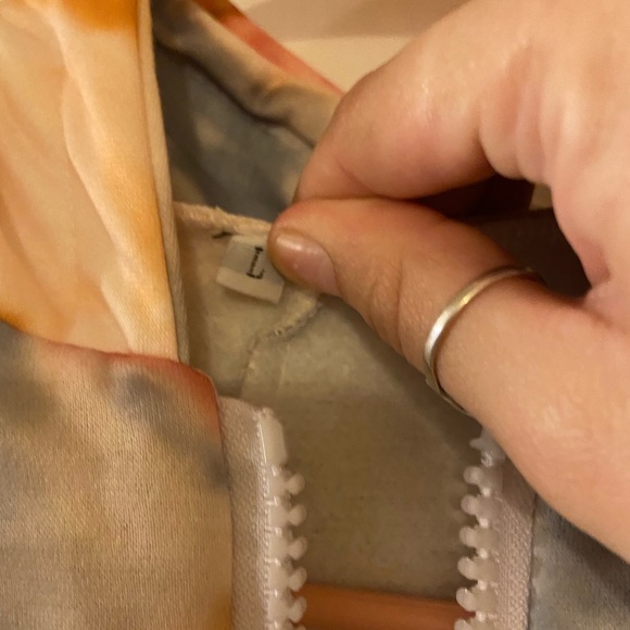 Tie Dye Hooded Onesie (fits like M) - Picture 3 of 5